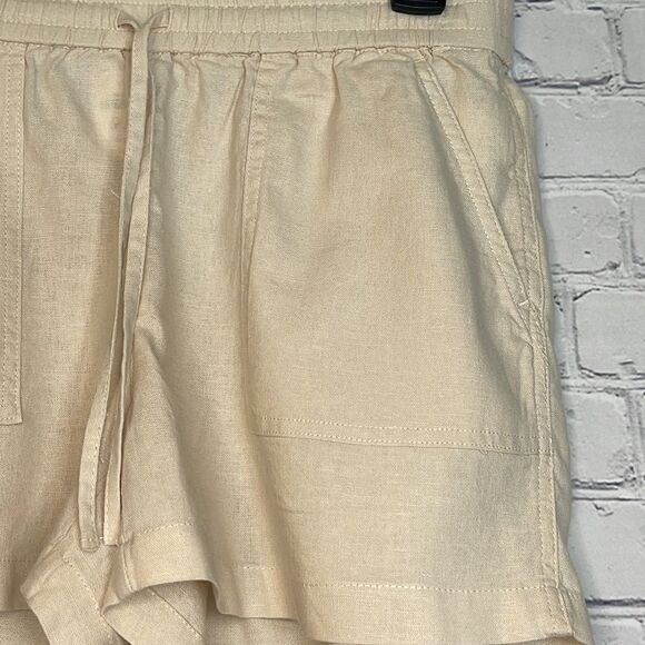J.Crew Factory Linen-blend Drawstring Short - Picture 2 of 4